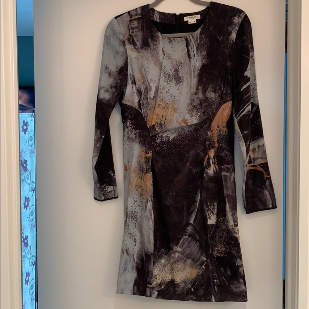Helmut Lang patterned mini dress
